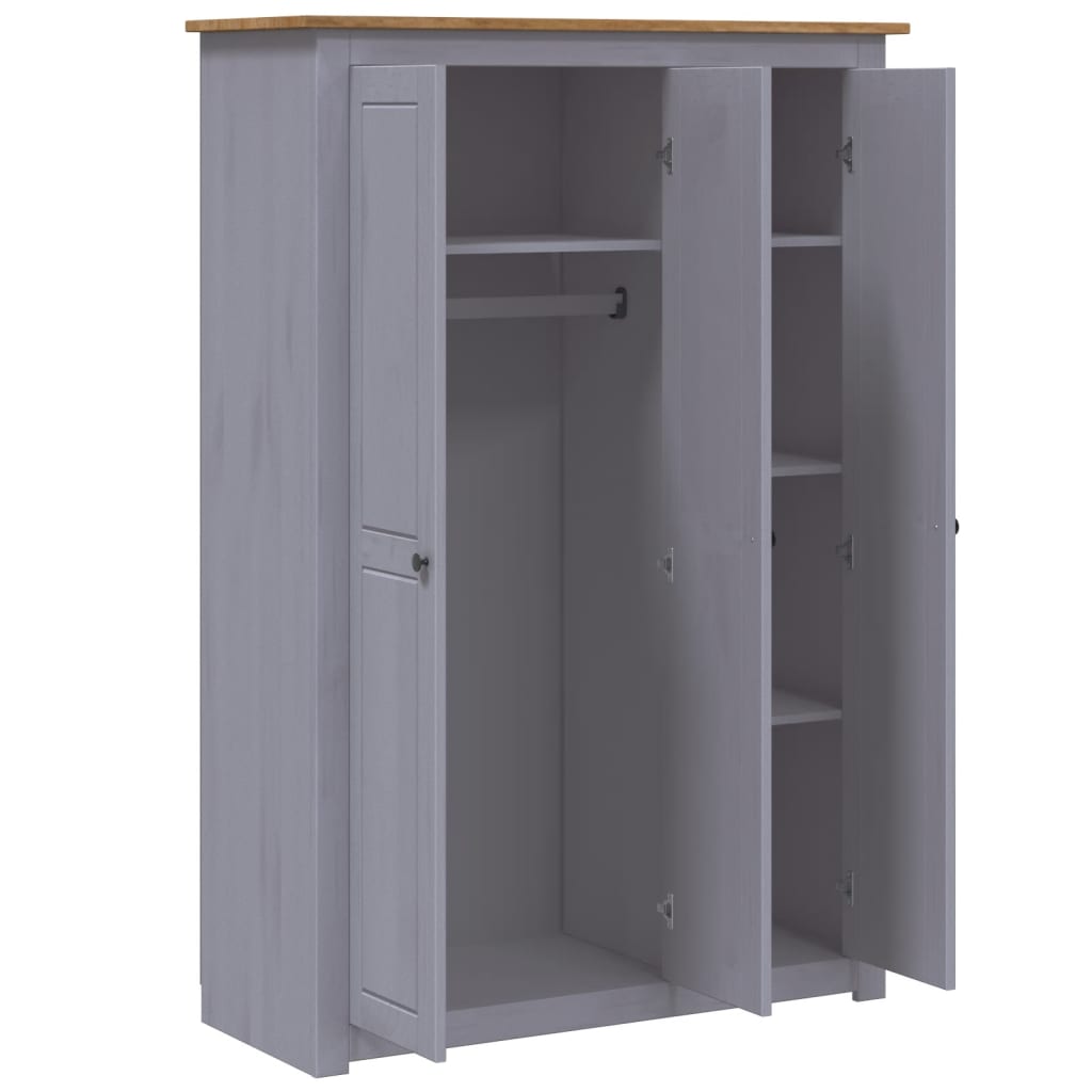 Гардероб с 3 врати, , 118x50x171,5 см, бор, Panama Range