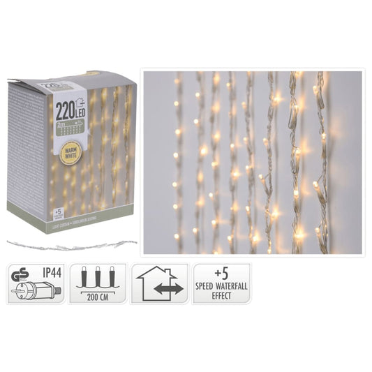 Светеща завеса с 220 LED