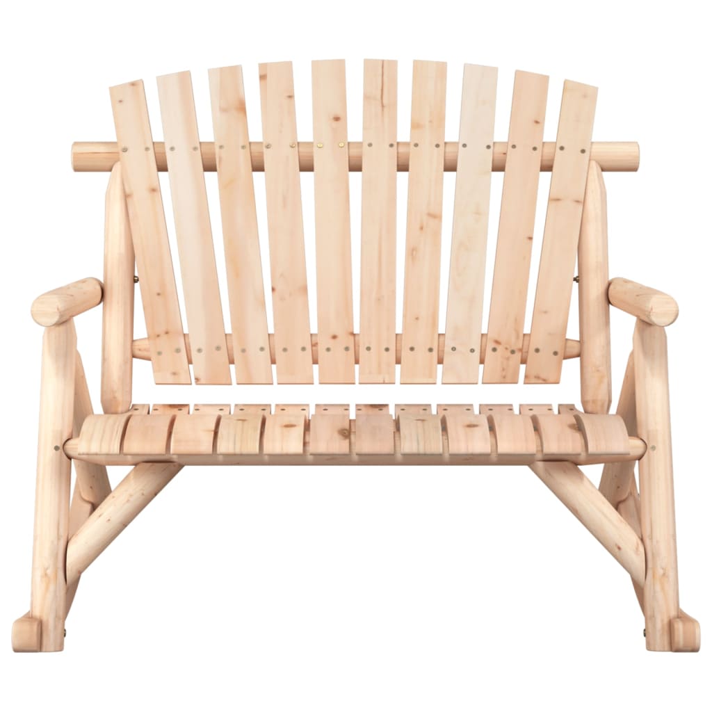 2-местна градинска пейка люлка 123x96x102 см масивен смърч